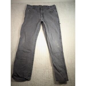 Vintage Dickies Carpenter Pants Grey 34x30 distressed faded workwear (34x32) Tag